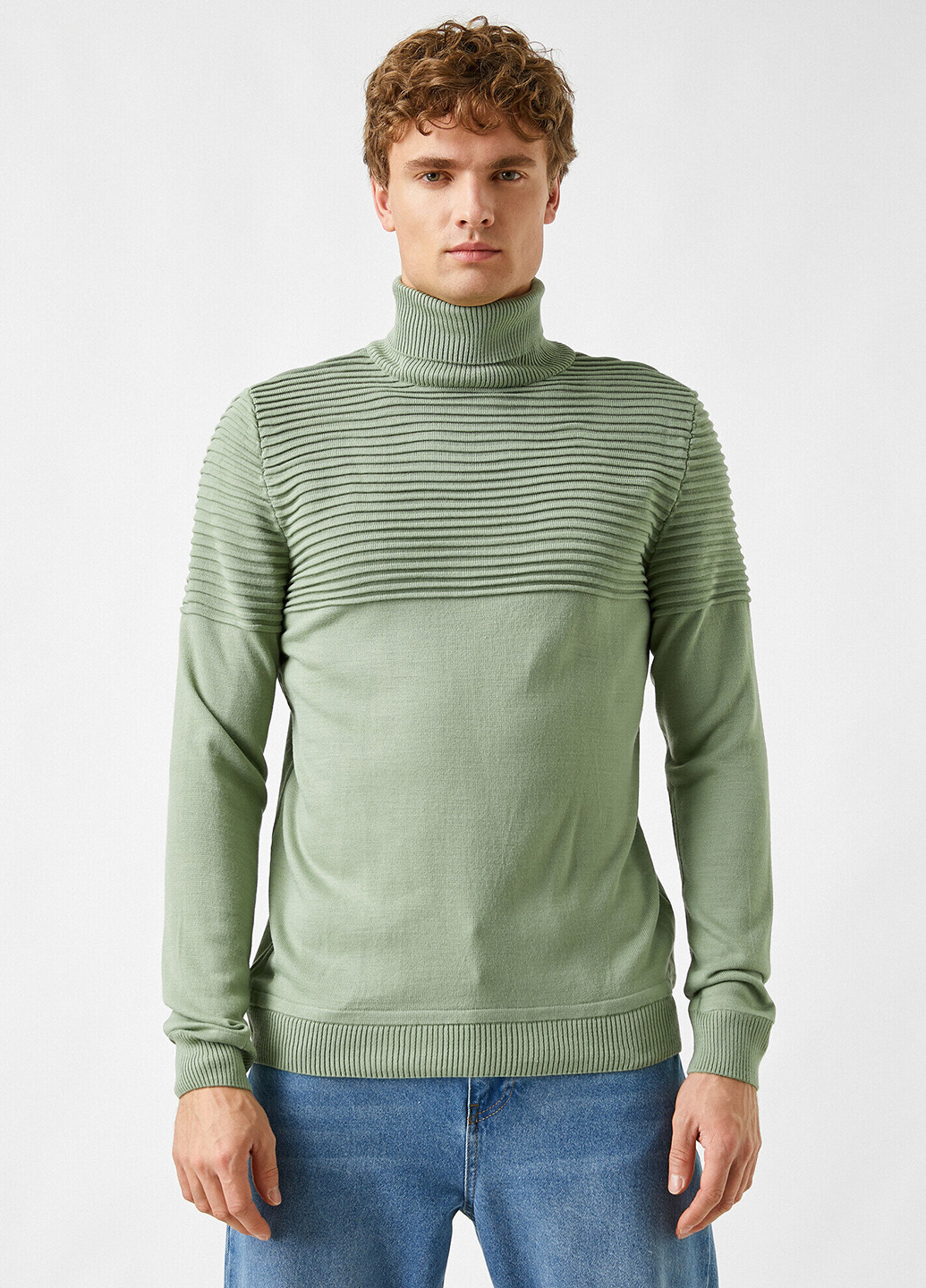 Фісташковий демісезонний светр KOTON