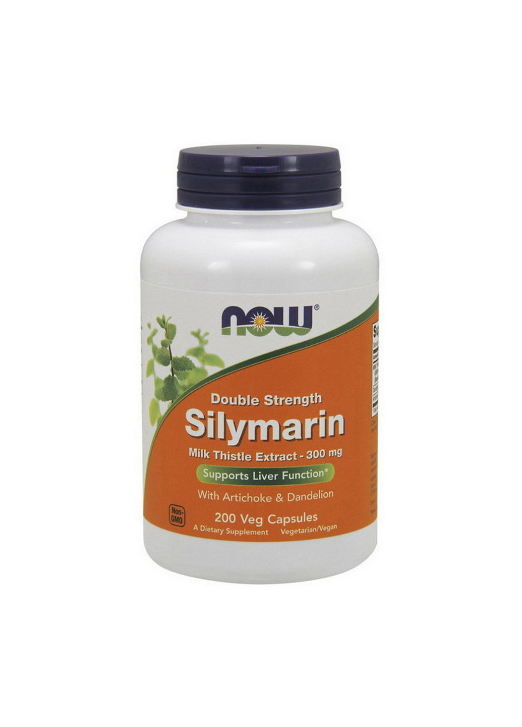 Силимарин экстракт расторопши Silymarin 300 mg double strength 200 капсул Now Foods (255409387)