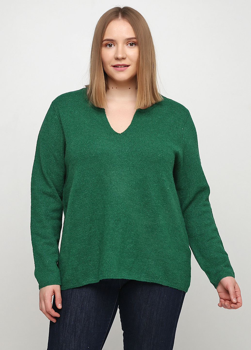 Зеленый демисезонный пуловер пуловер CHD