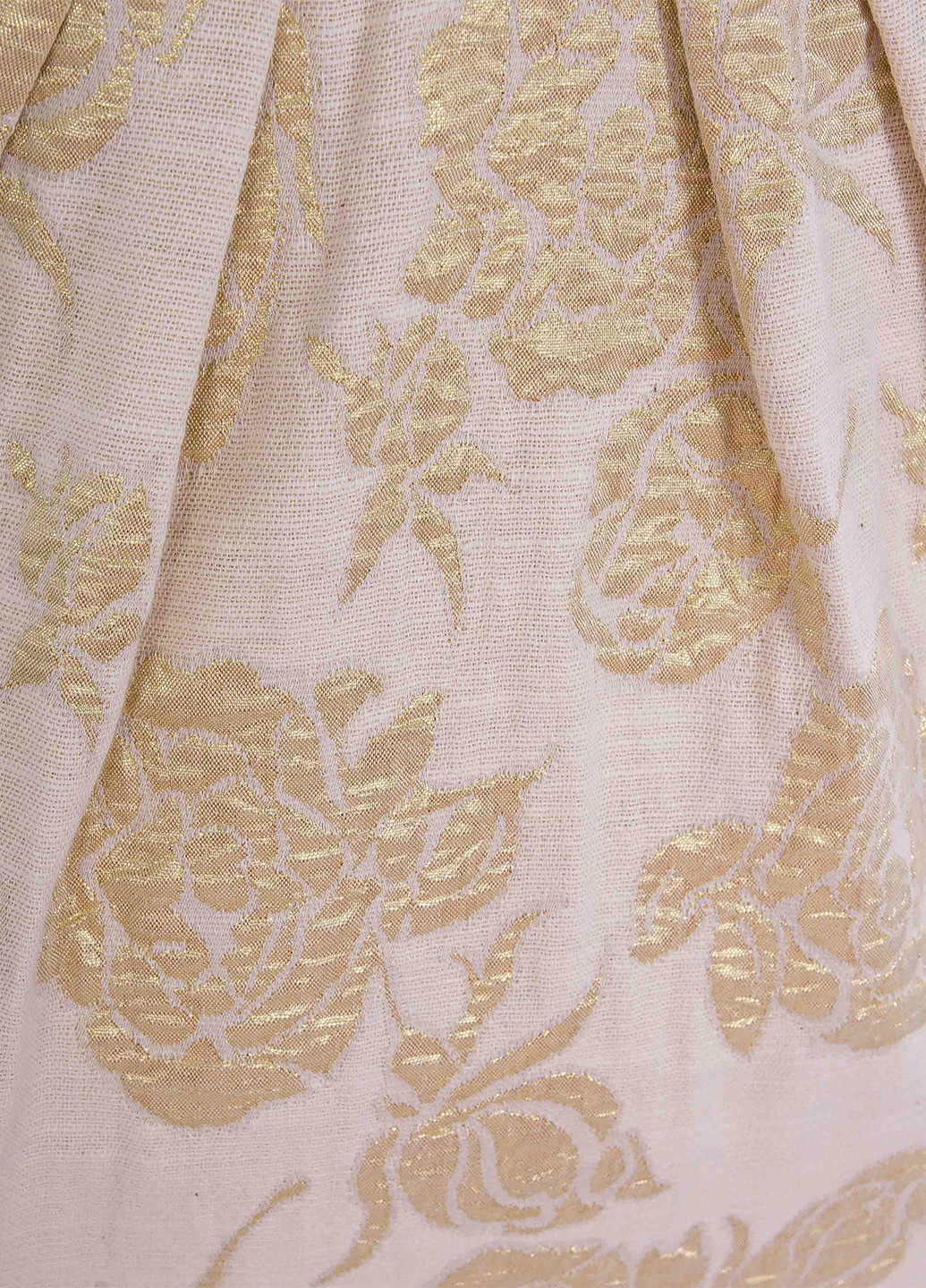 Айвори коктейльное платье бандо Asos с цветочным принтом
