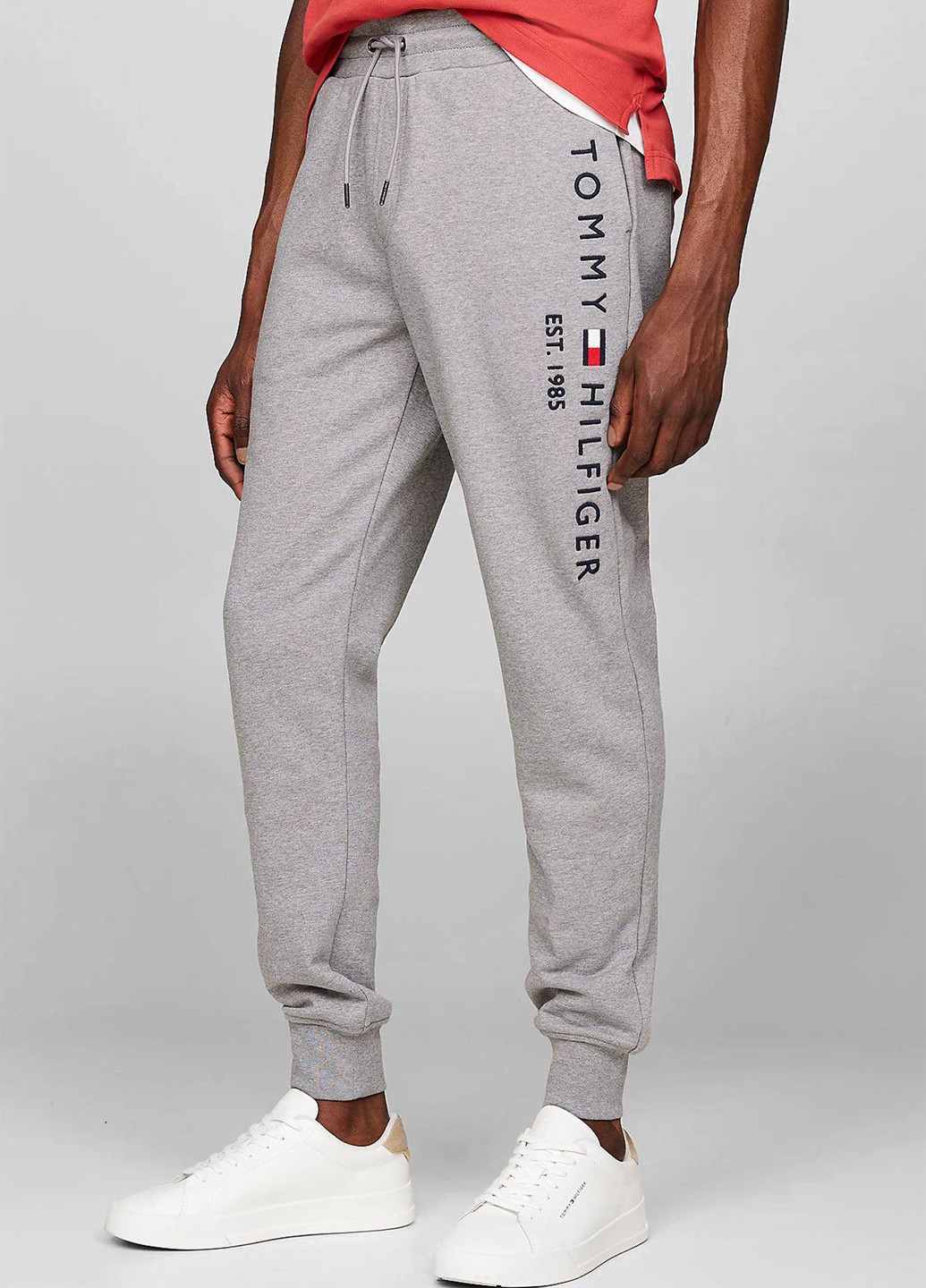 Серые спортивные демисезонные джоггеры брюки Tommy Hilfiger