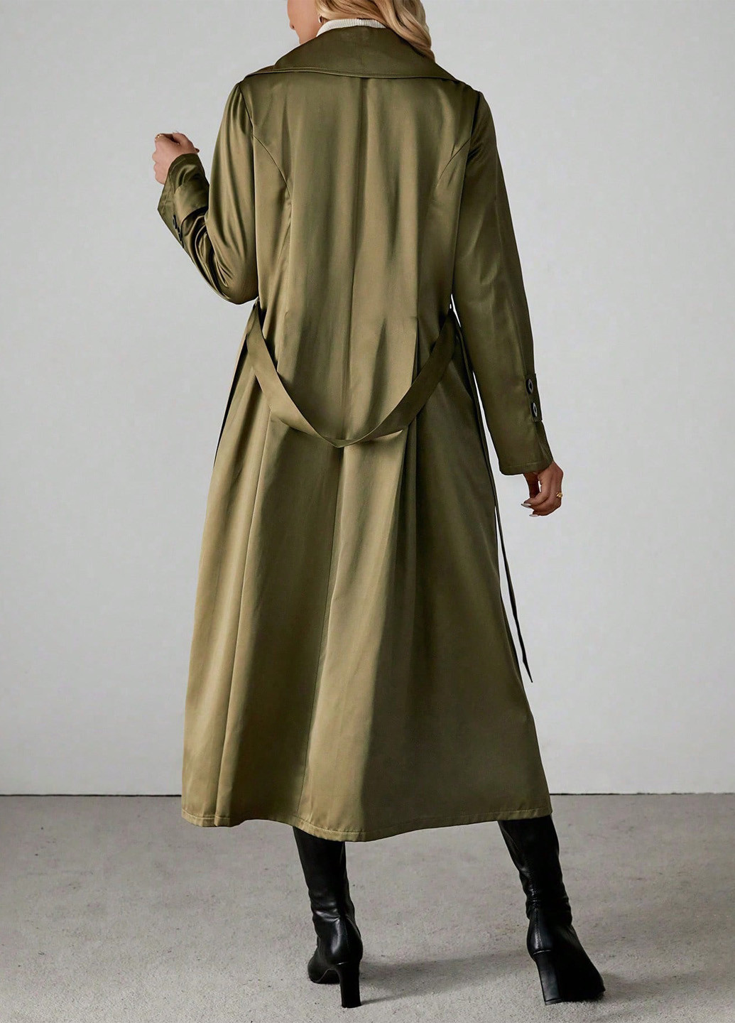 Плащ SHEIN на гудзиках демісезон (333530104)