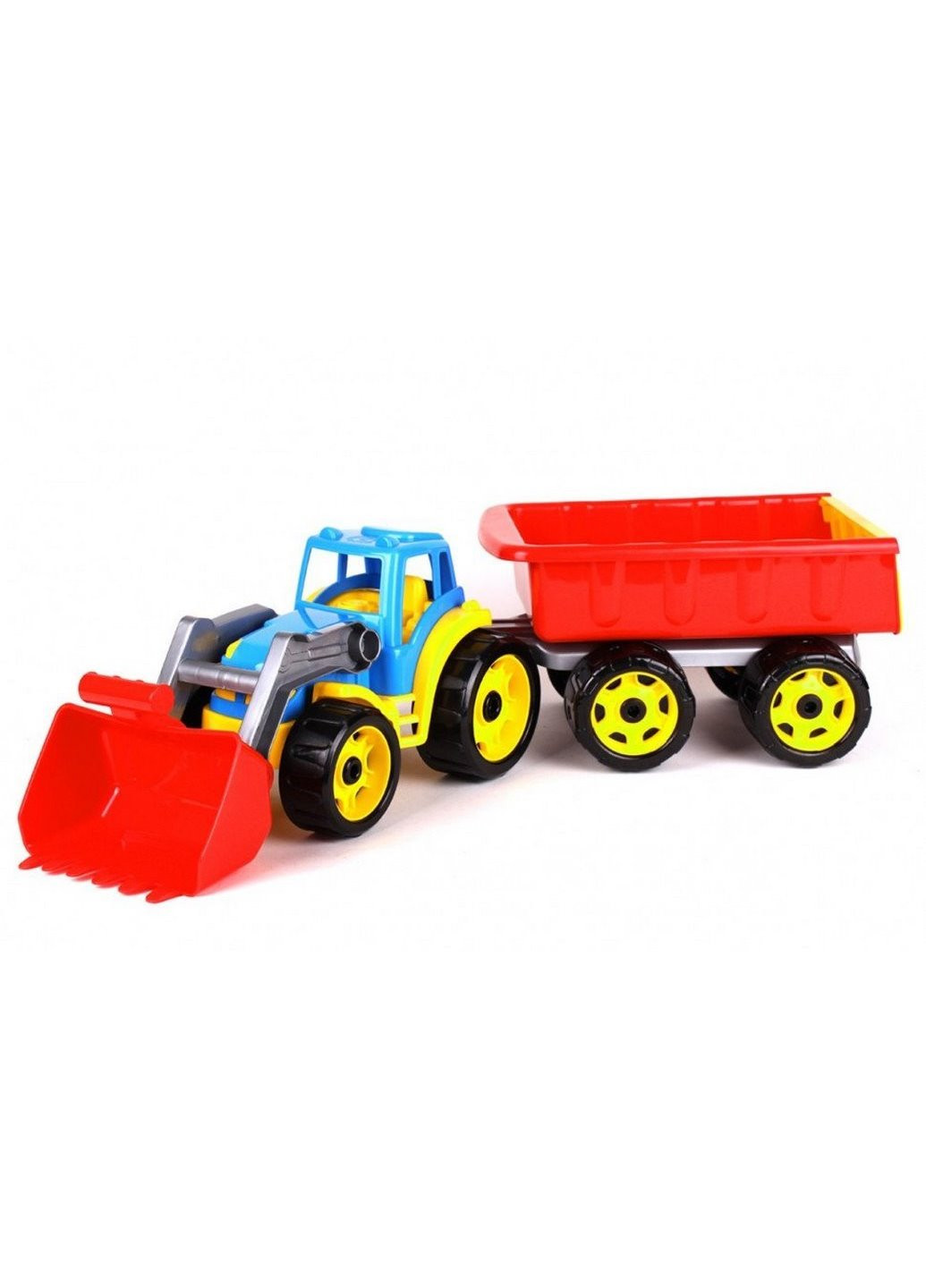 Трактор з ковшем і причепом 3688TXK (Різнобарвний) ТехноК (228567376)
