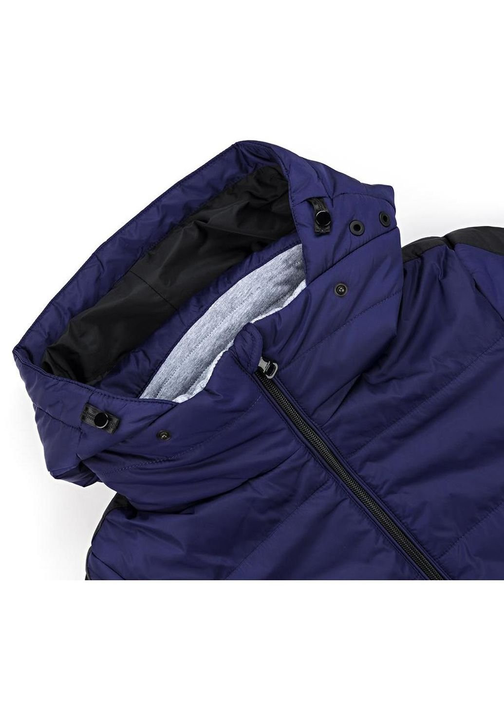 Фиолетовая демисезонная куртка с капюшоном (sicmy-g306-128b-blue) Snowimage