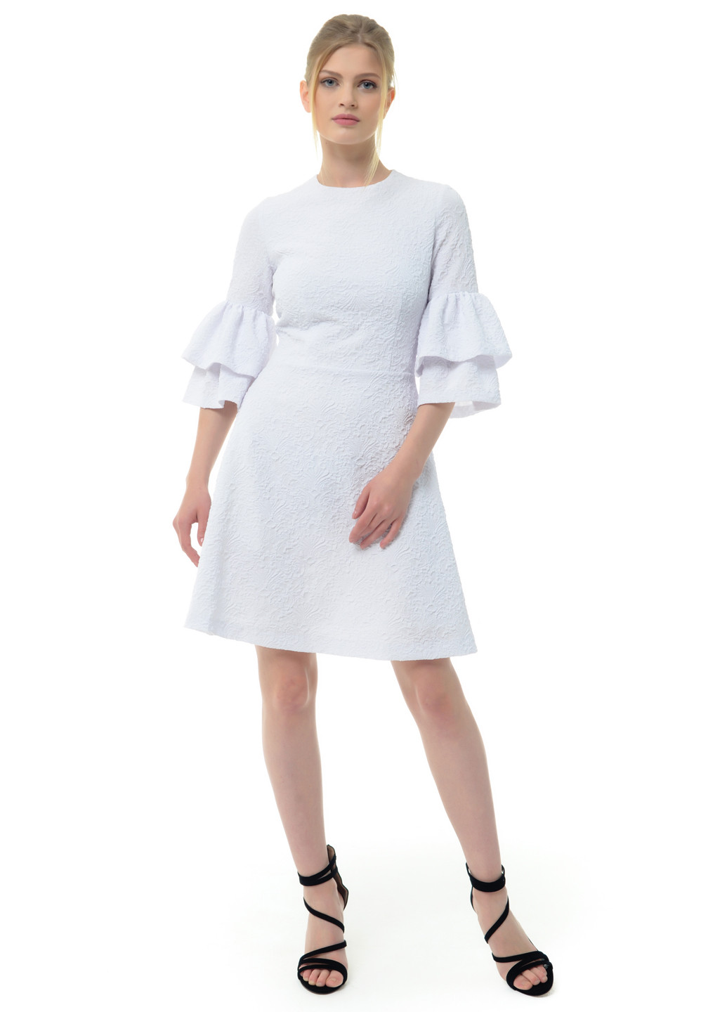Белое кэжуал платье Arefeva однотонное