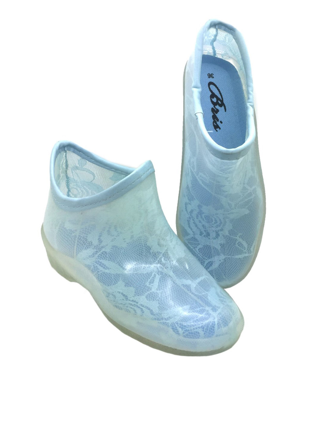 Голубые резиновые ботинки Abris Art