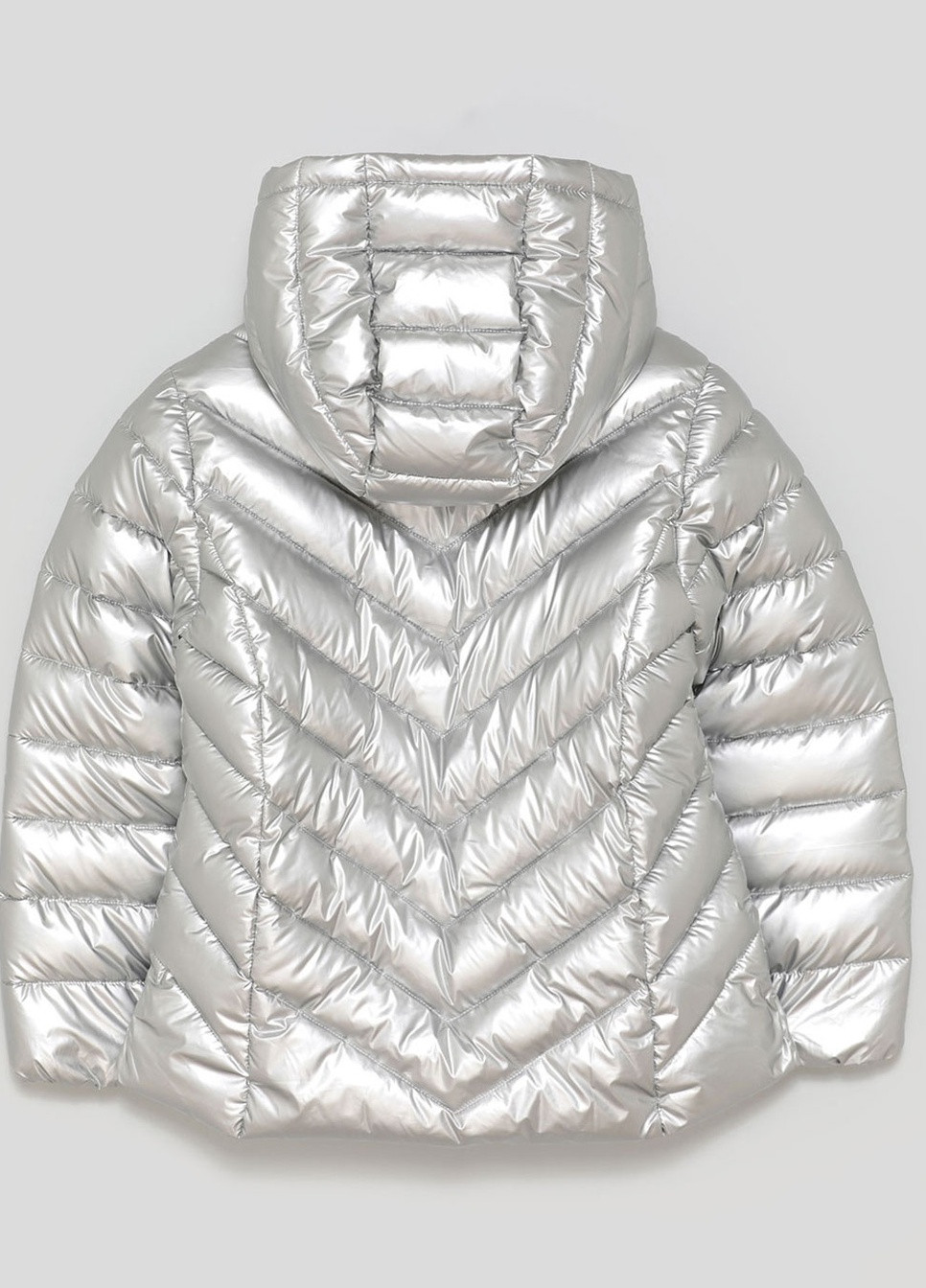Серебряная демисезонная демисезонная куртка для девочки 116 размер серебристая 5811108808 Lefties