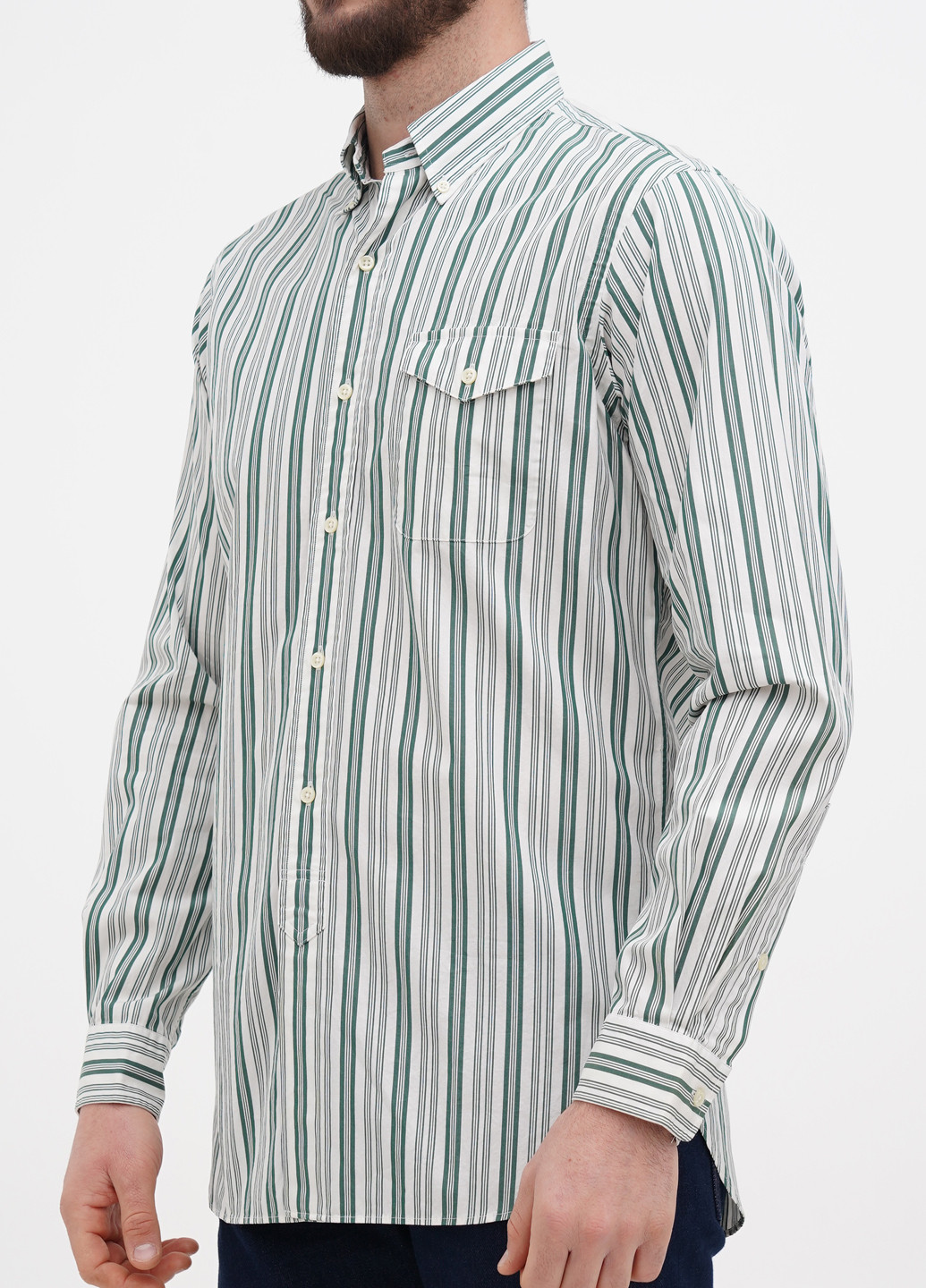 Цветная кэжуал рубашка в полоску Ralph Lauren