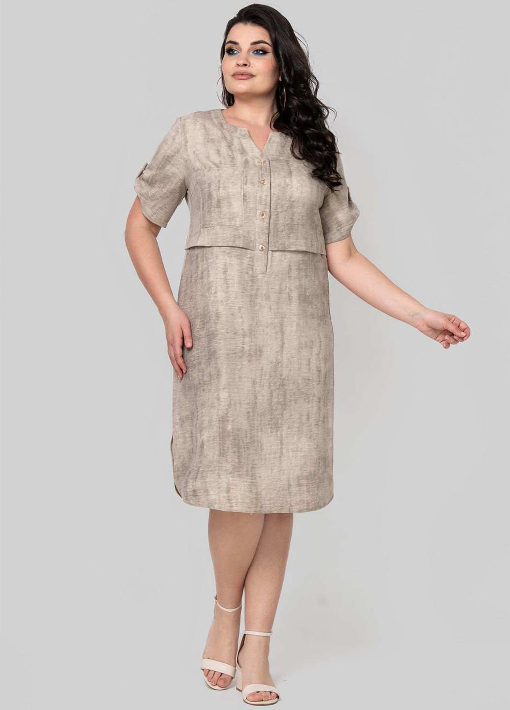 Пісочна кежуал сукня а-силует A'll Posa варенка