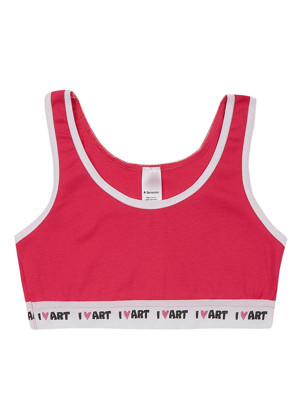 Світло-вишневий топ бюстгальтер Garnamama без кісточок стрейч кулір, трикотаж, бавовна