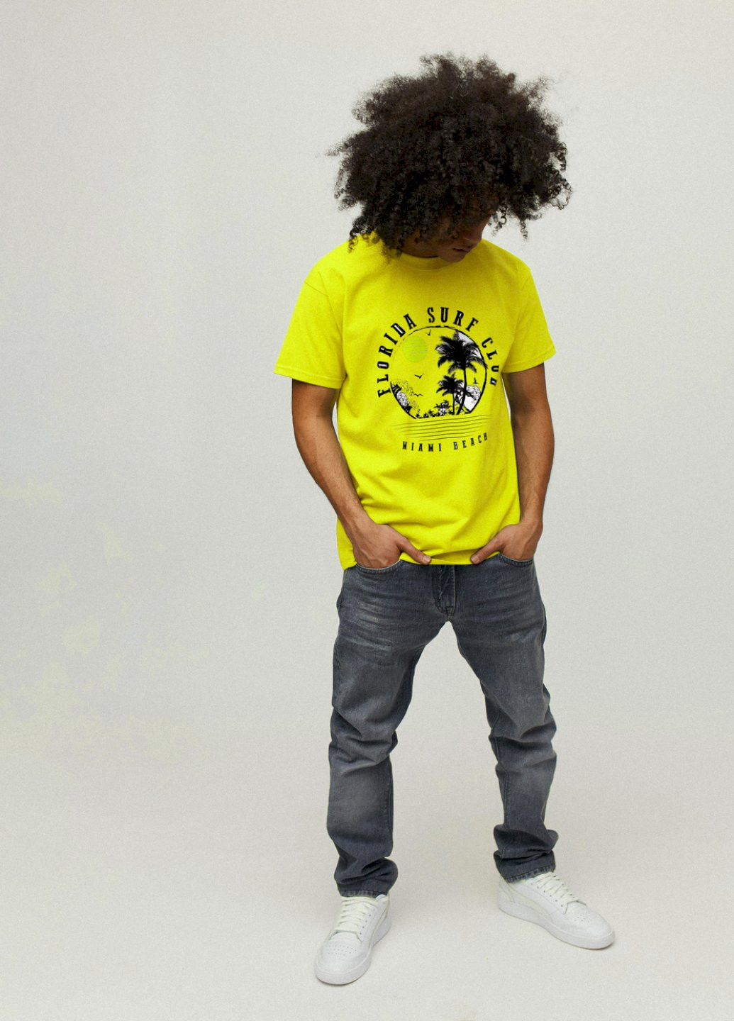 Желтая футболка мужская YAPPI