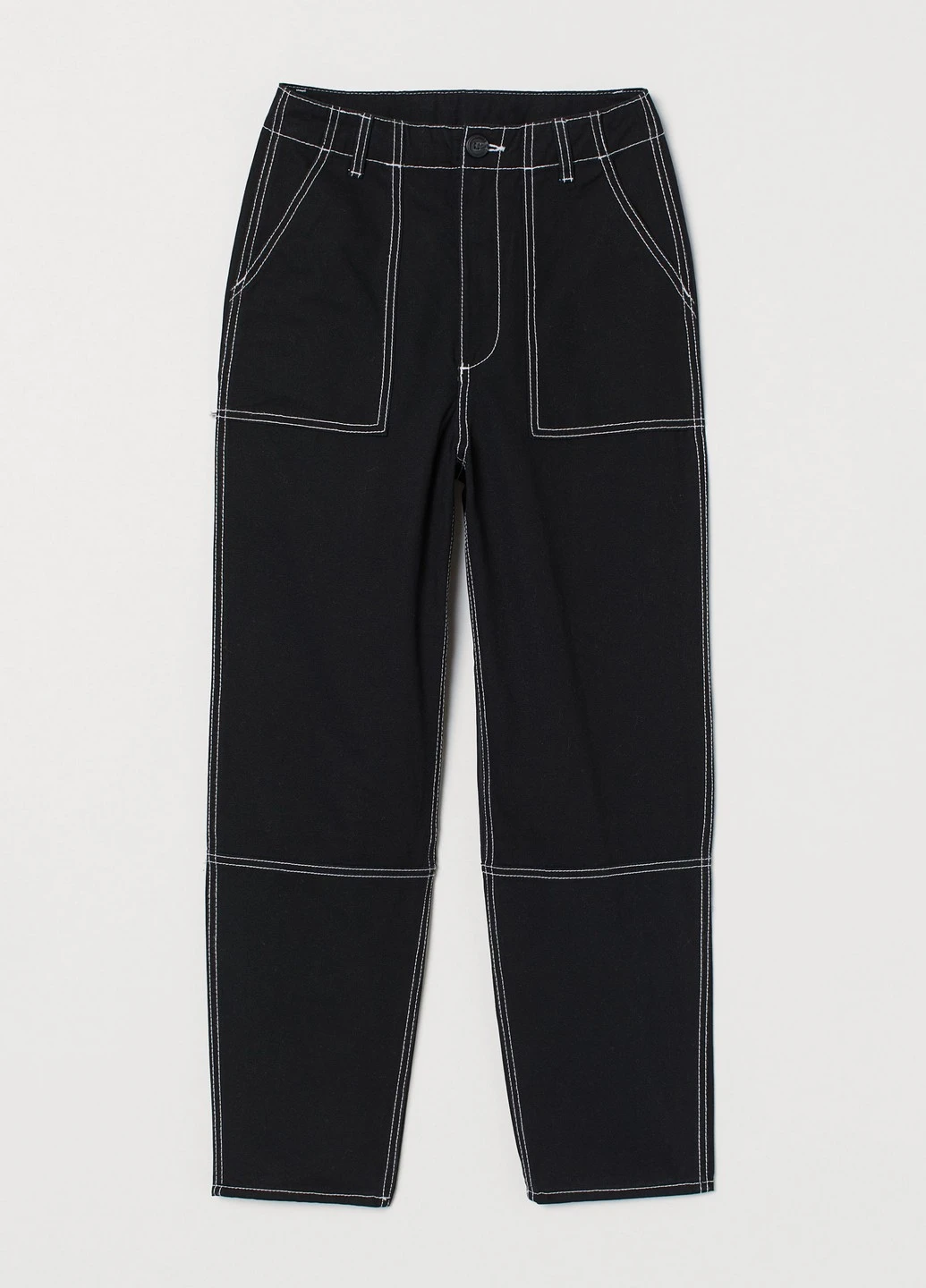 Черные демисезонные джинсы H&M