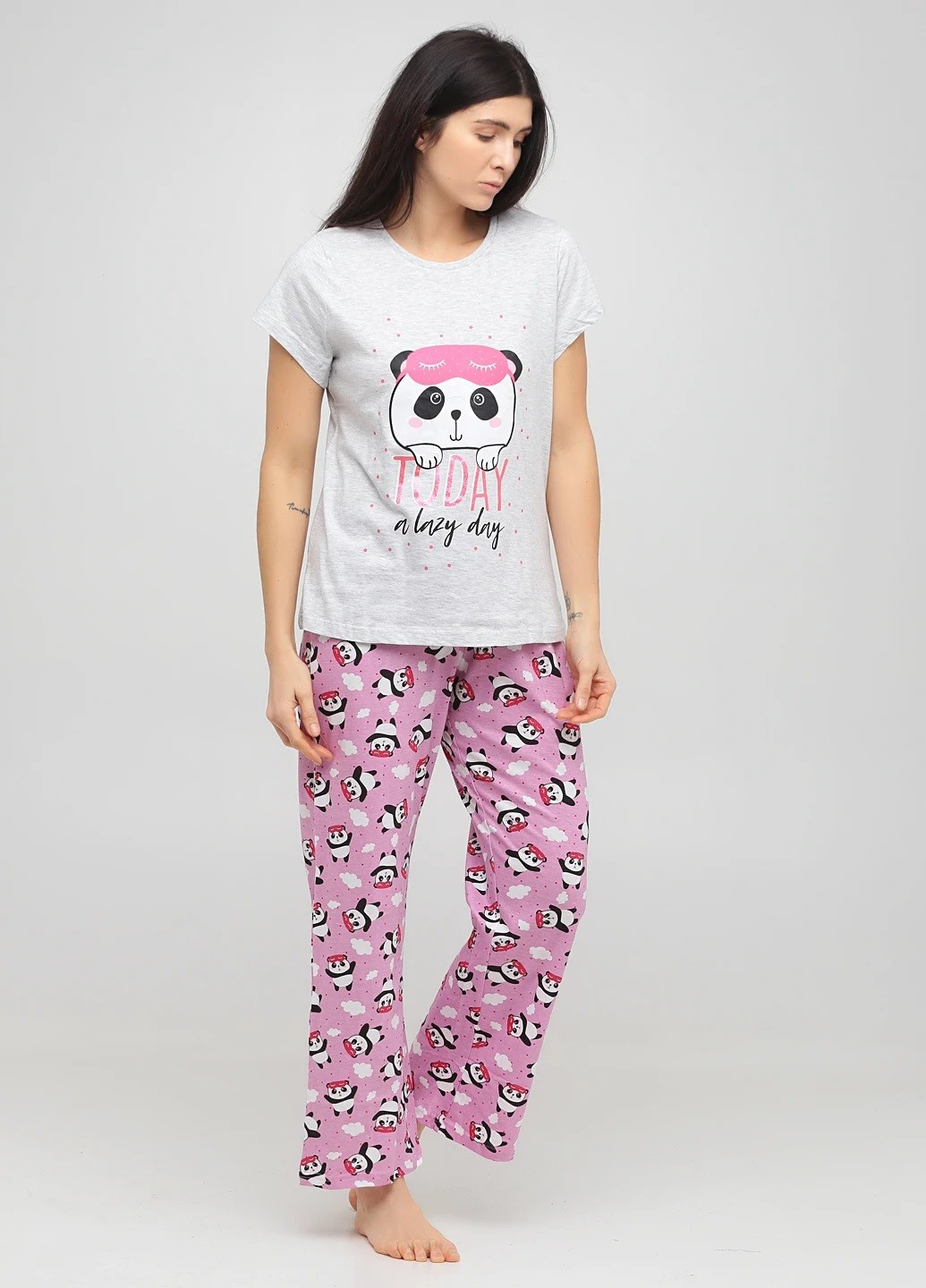 Комбінована всесезон піжама (футболка, штани) футболка + штани Studio