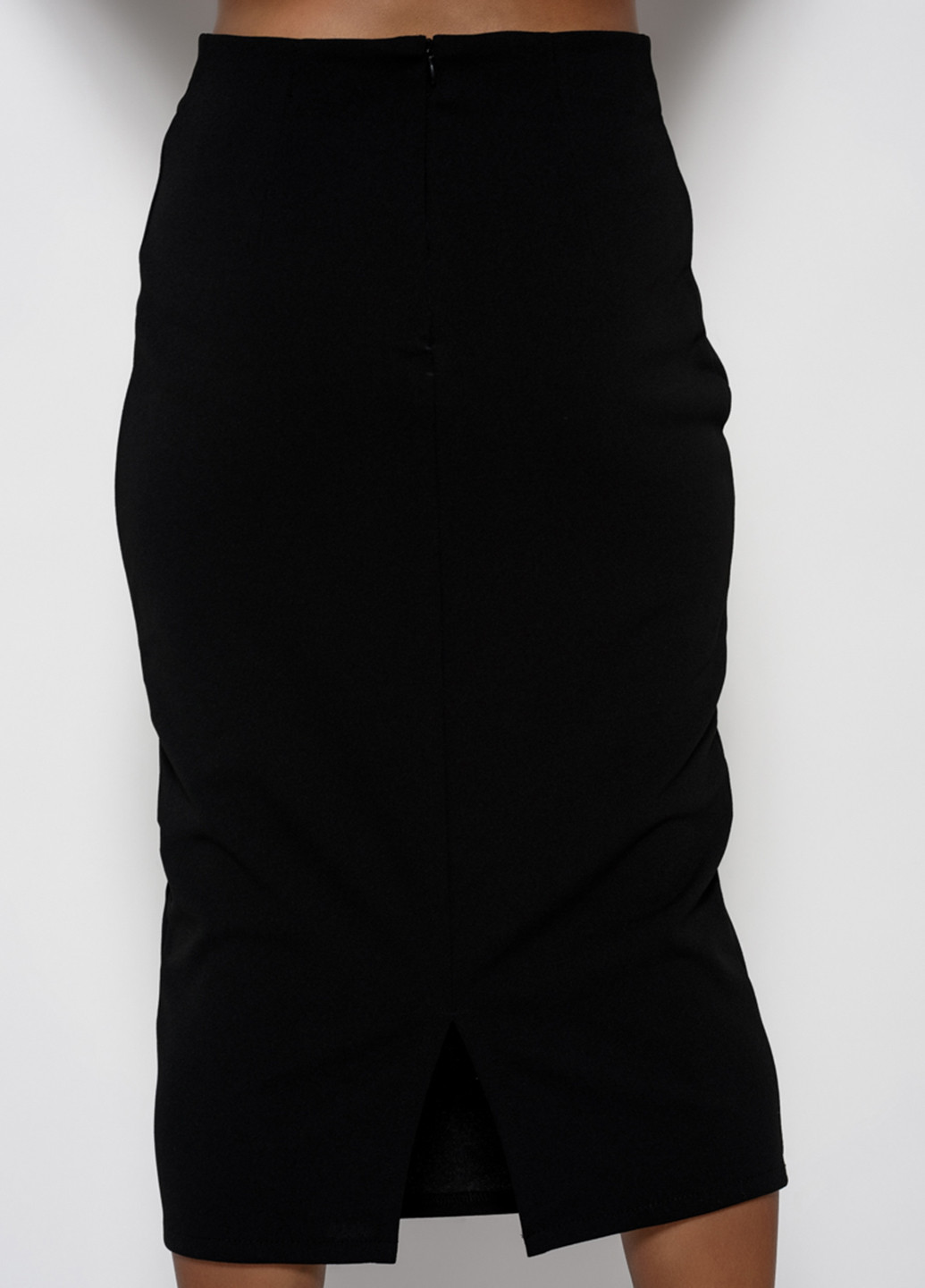 Черная кэжуал однотонная юбка Issa миди