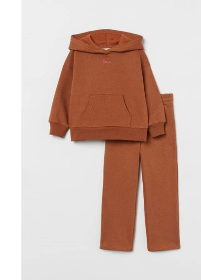 Спортивный костюм (худы и джогеры) 140 см 9-10 лет Коричневый H&M 9S10 (252296271)