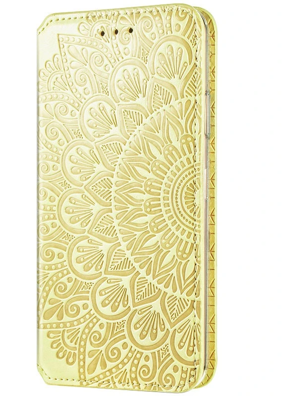 Шкіряний чохол книжка Mandala (PU) для Xiaomi Redmi Note 10 / Note 10s Жовтий (is_00000043350_1) Getman (237824474)