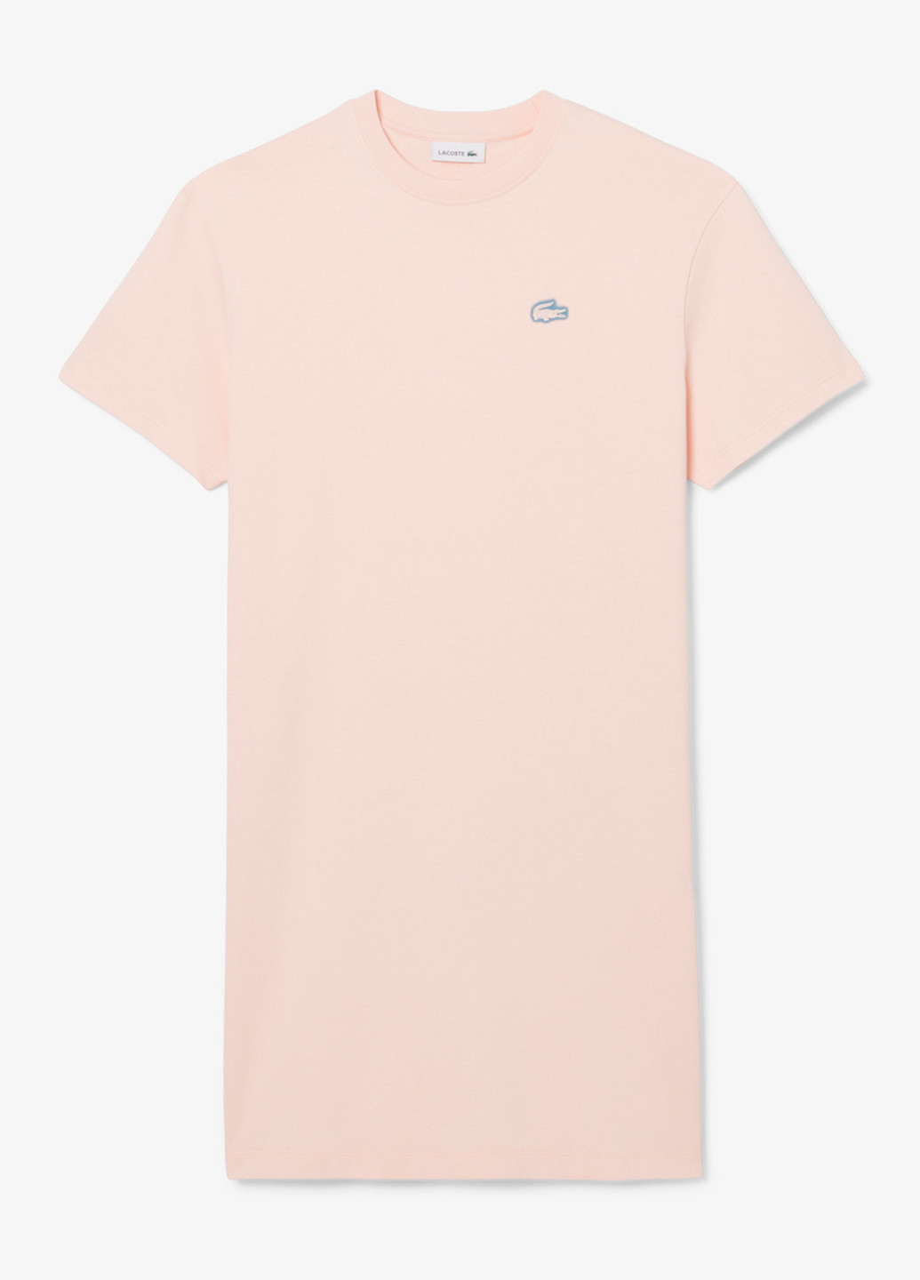 Пудрова кежуал сукня сукня-футболка Lacoste з логотипом