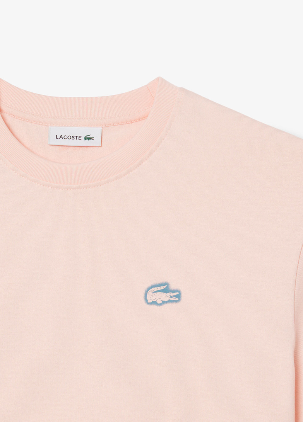 Пудрова кежуал сукня сукня-футболка Lacoste з логотипом