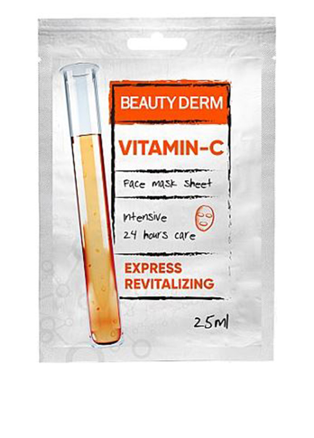 Маска для лица интенсивная Витамин C, 25 мл Beauty Derm (116320158)