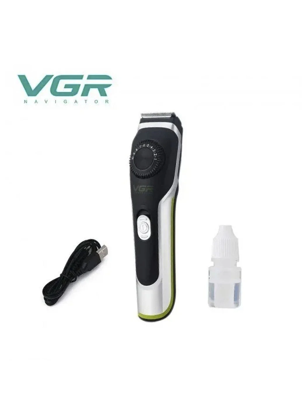 Машинка для стрижки волосся V028 Аккумулятор + USB зарядка VGR (253636972)