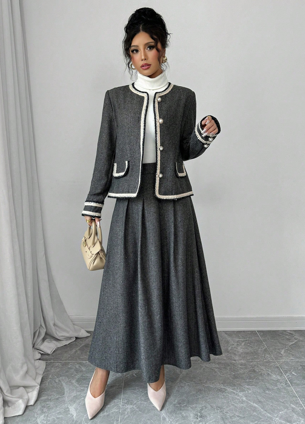 Костюм (жакет, спідниця) SHEIN (340672799)