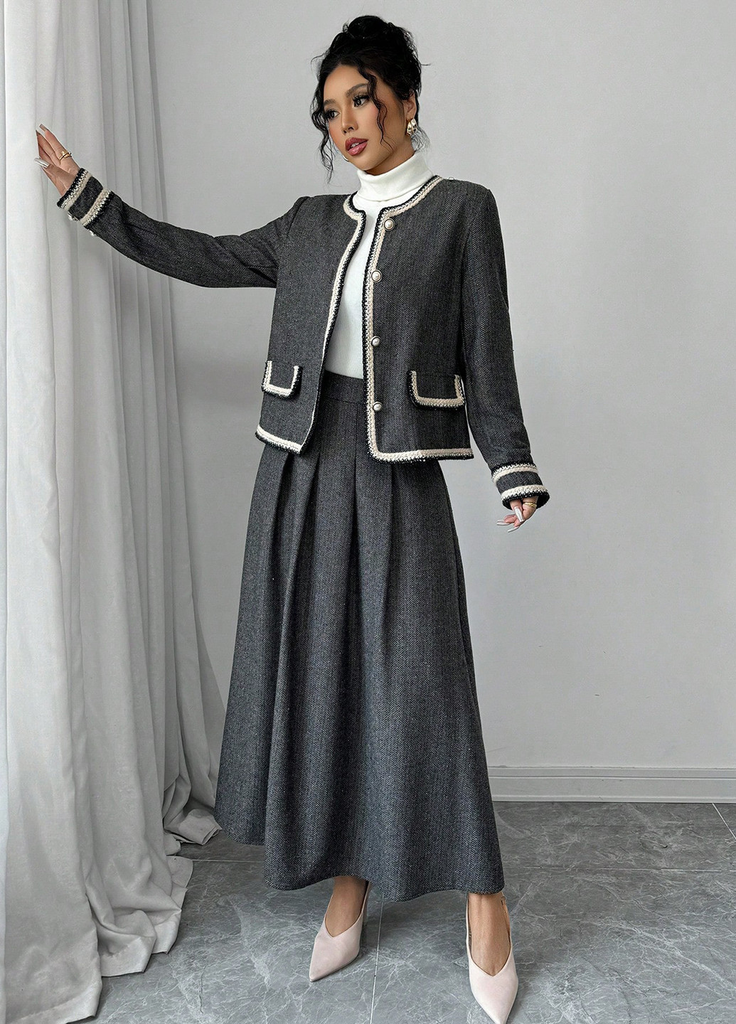 Костюм (жакет, спідниця) SHEIN (340672799)