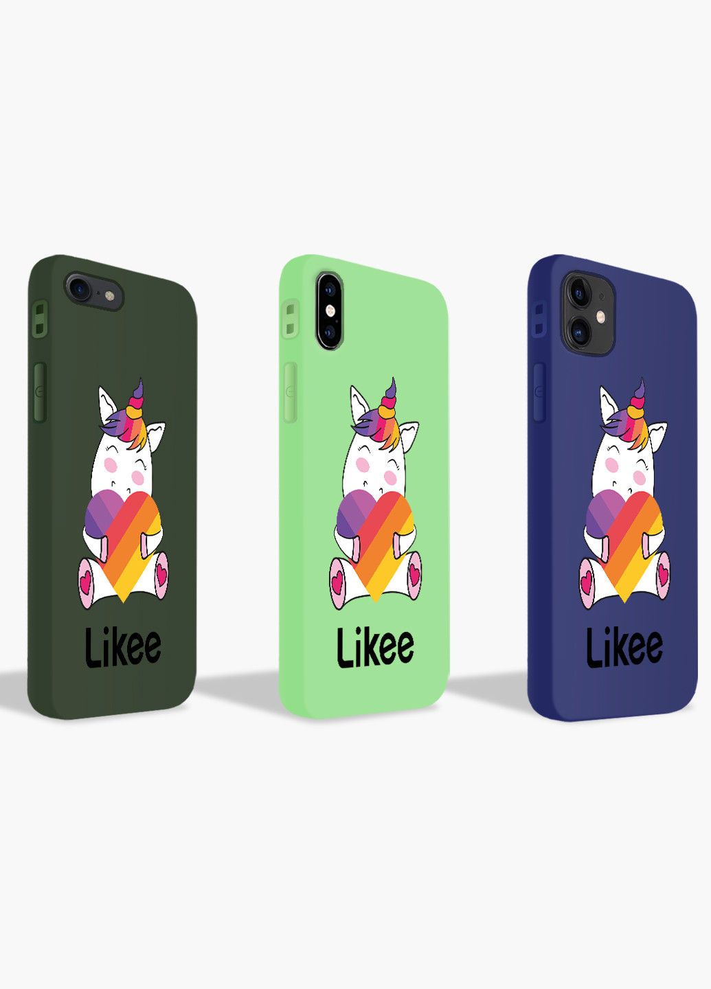 Чехол силиконовый Apple Iphone X Лайк Единорог (Likee Unicorn) (6129-1037) MobiPrint (219283963)