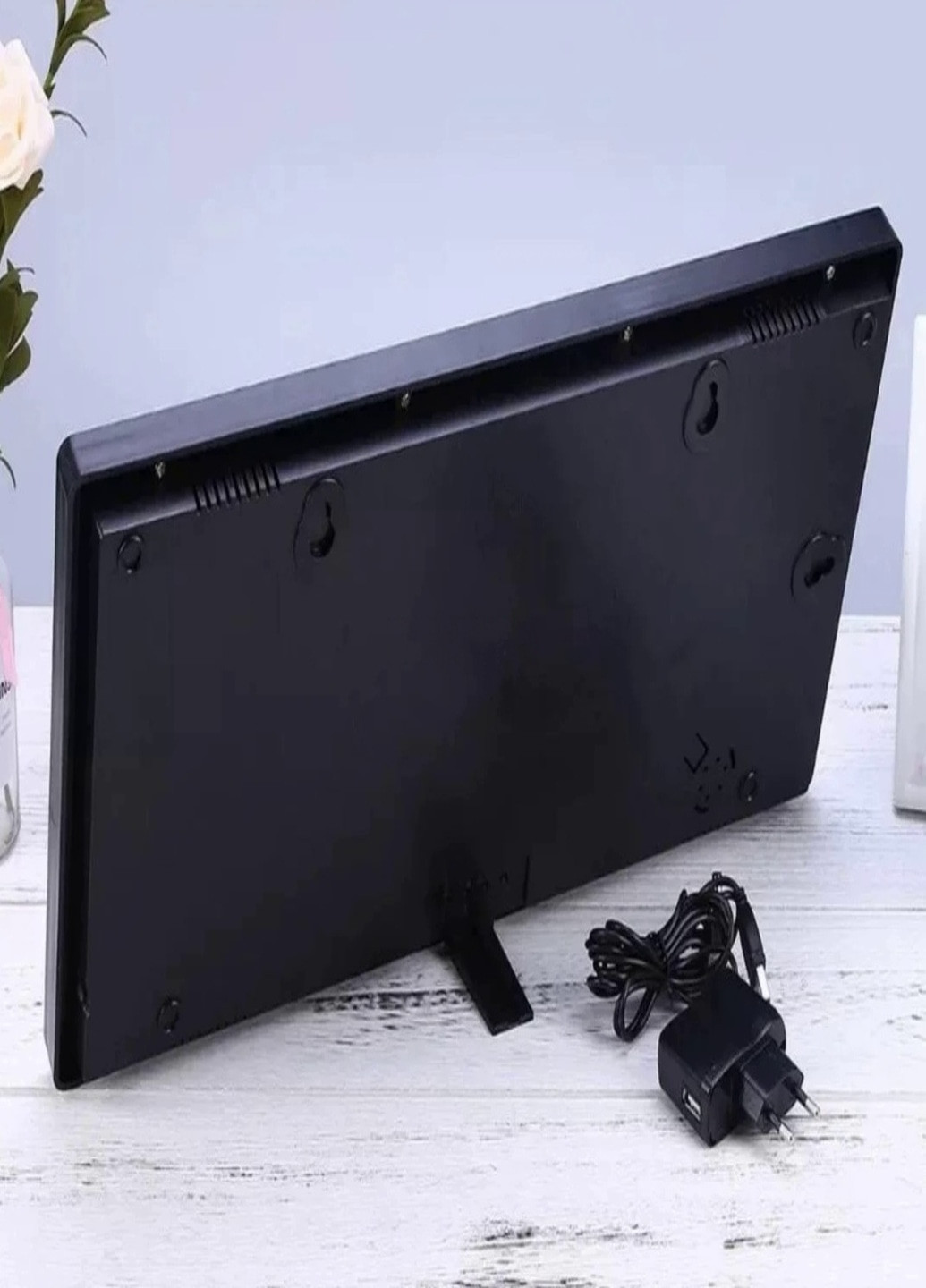 Настінний електронний годинник Led з підсвічуванням будильник з календарем и термометром (011614941) Біле підсвічування Francesco Marconi (204146815)