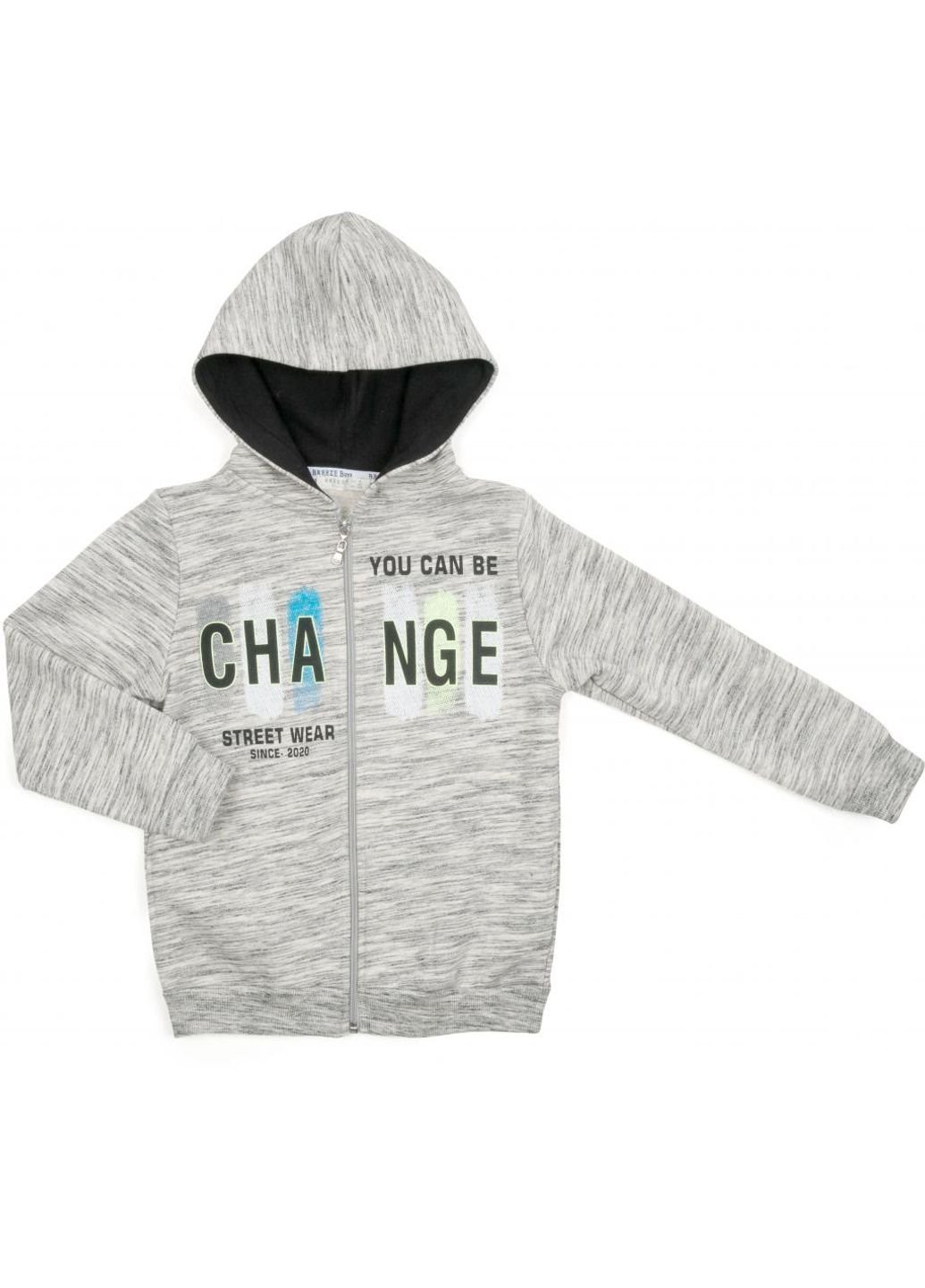 Голубой демисезонный спортивный костюм "change" (14710-134b-gray) Breeze