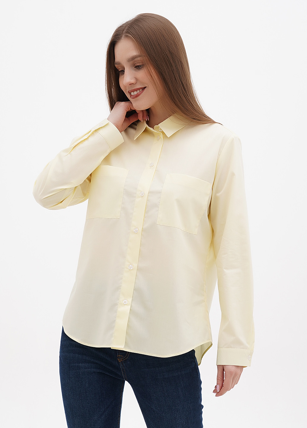Желтая демисезонная блуза Sasha