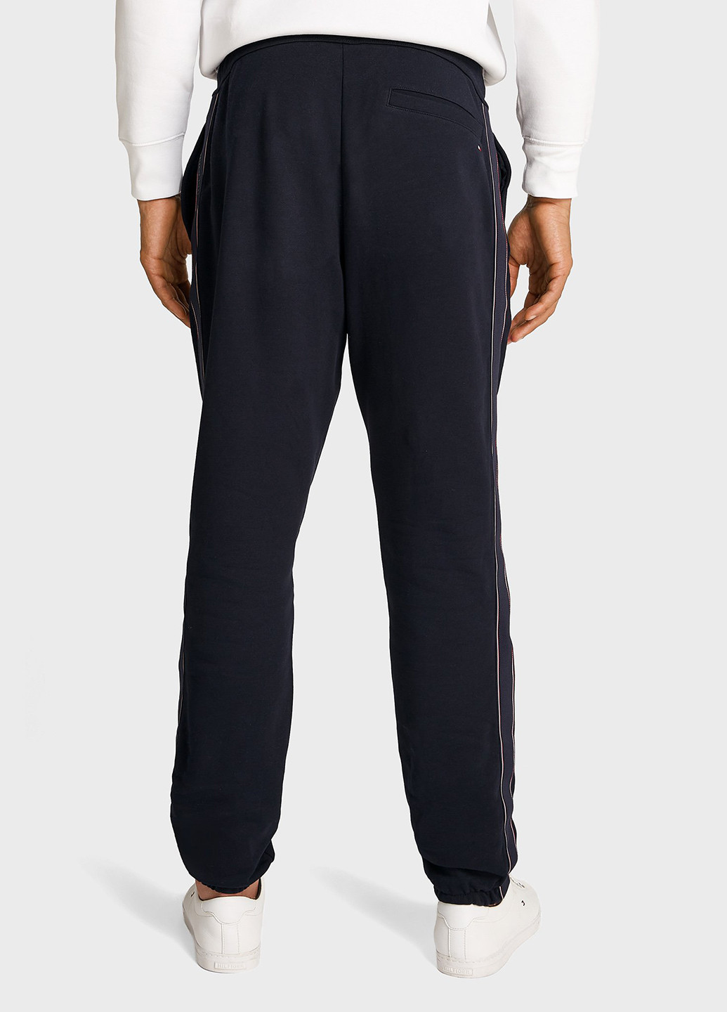 Темно-синие спортивные, кэжуал демисезонные джоггеры, зауженные брюки Tommy Hilfiger
