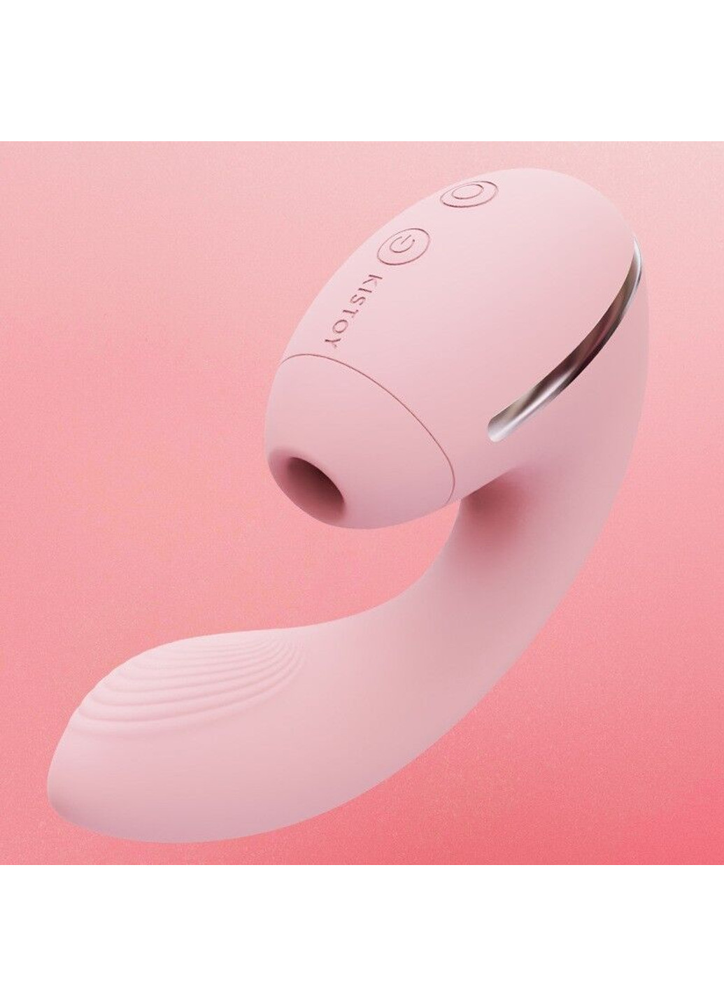 Вакуумный вибратор Tina Mini Pink, вагинально-клиторальный KisToy (252297316)