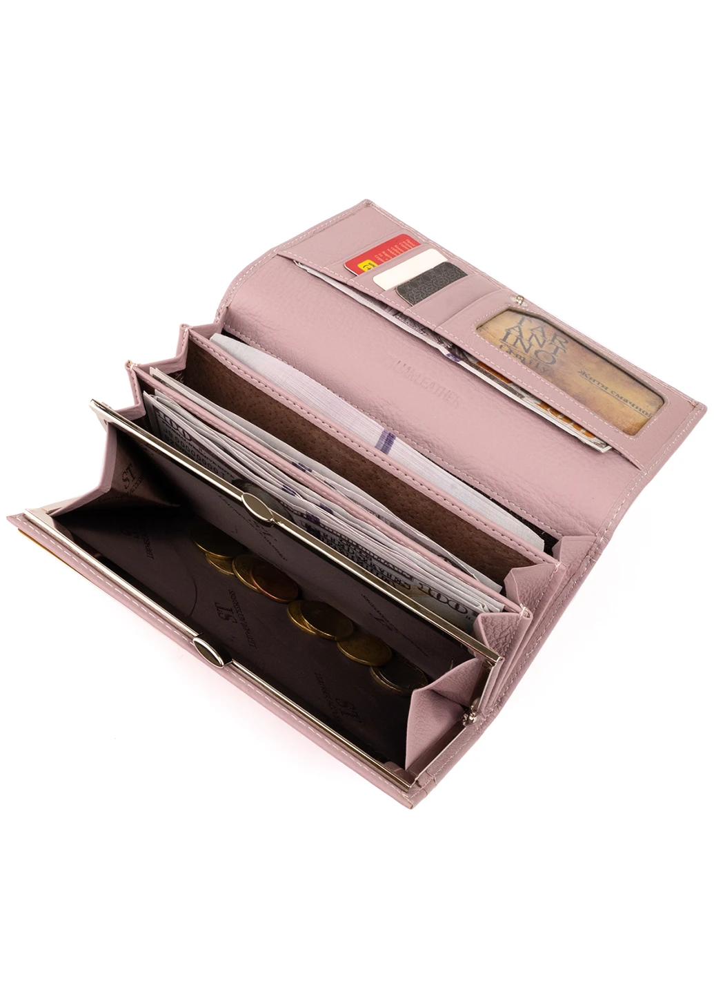 Женский кожаный кошелек 18,5х9,5х2,5 см st leather (229460517)