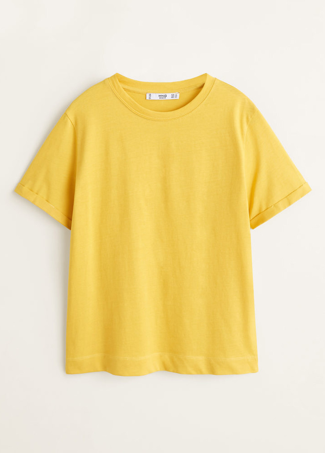 Жовта літня футболка Mango