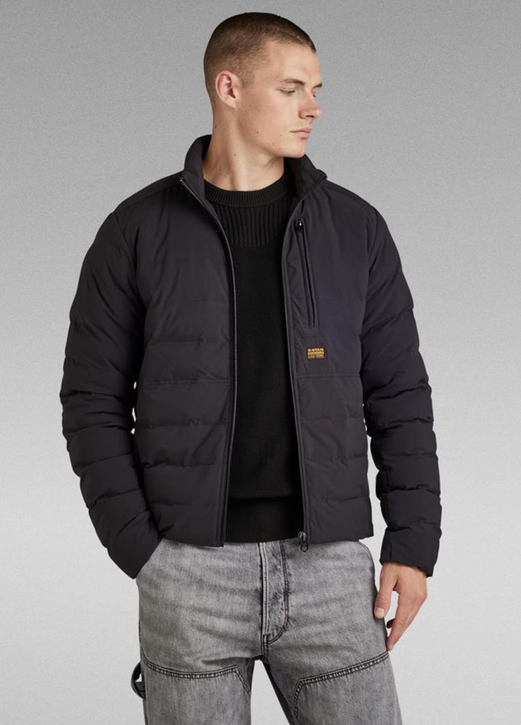 Черная демисезонная куртка G-Star Raw