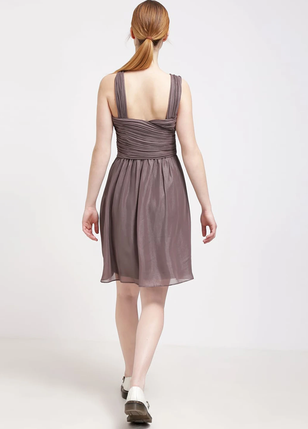 Кавова кежуал сукня Esprit однотонна