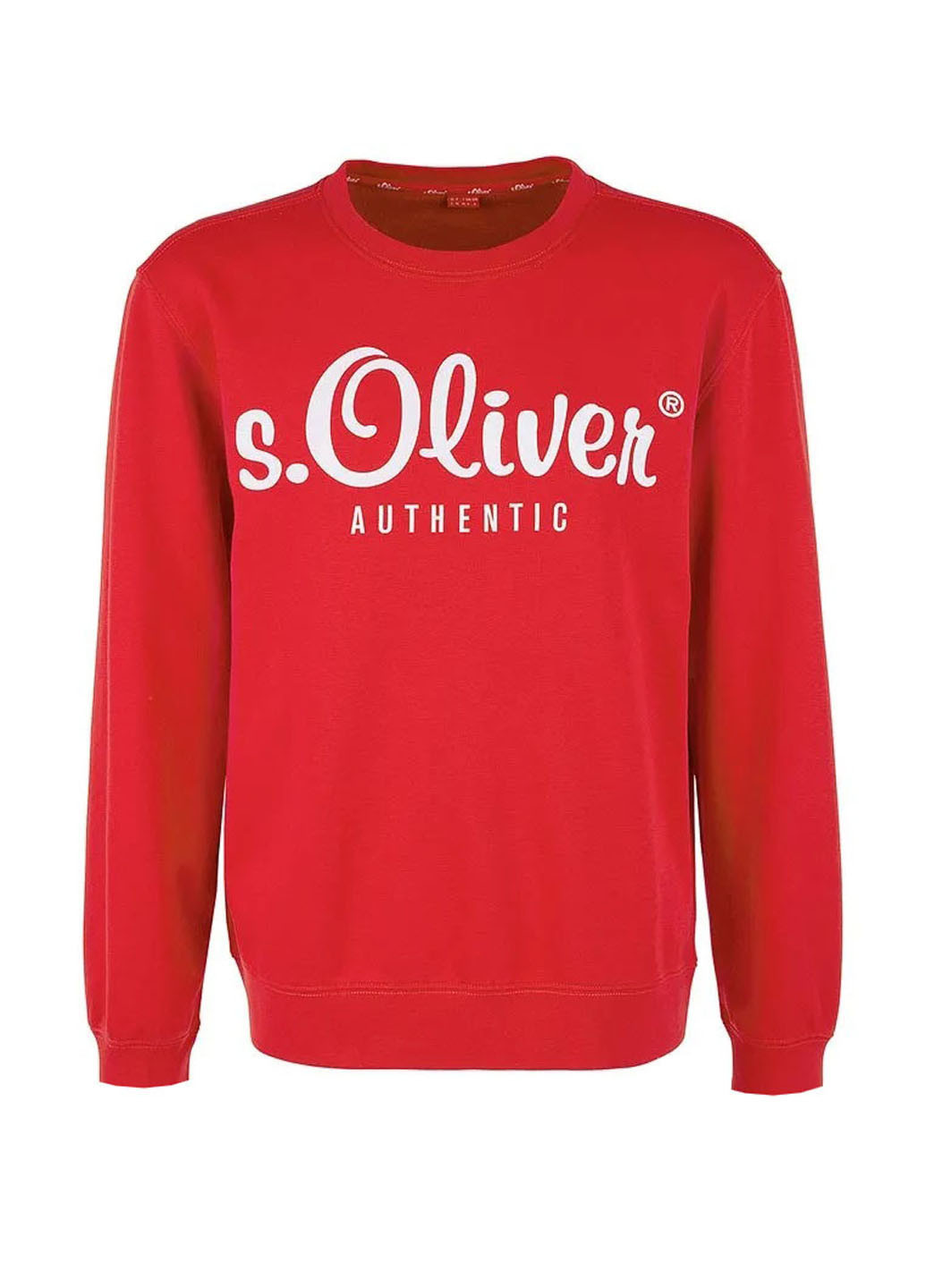 S.Oliver свитшот логотип красный кэжуал хлопок