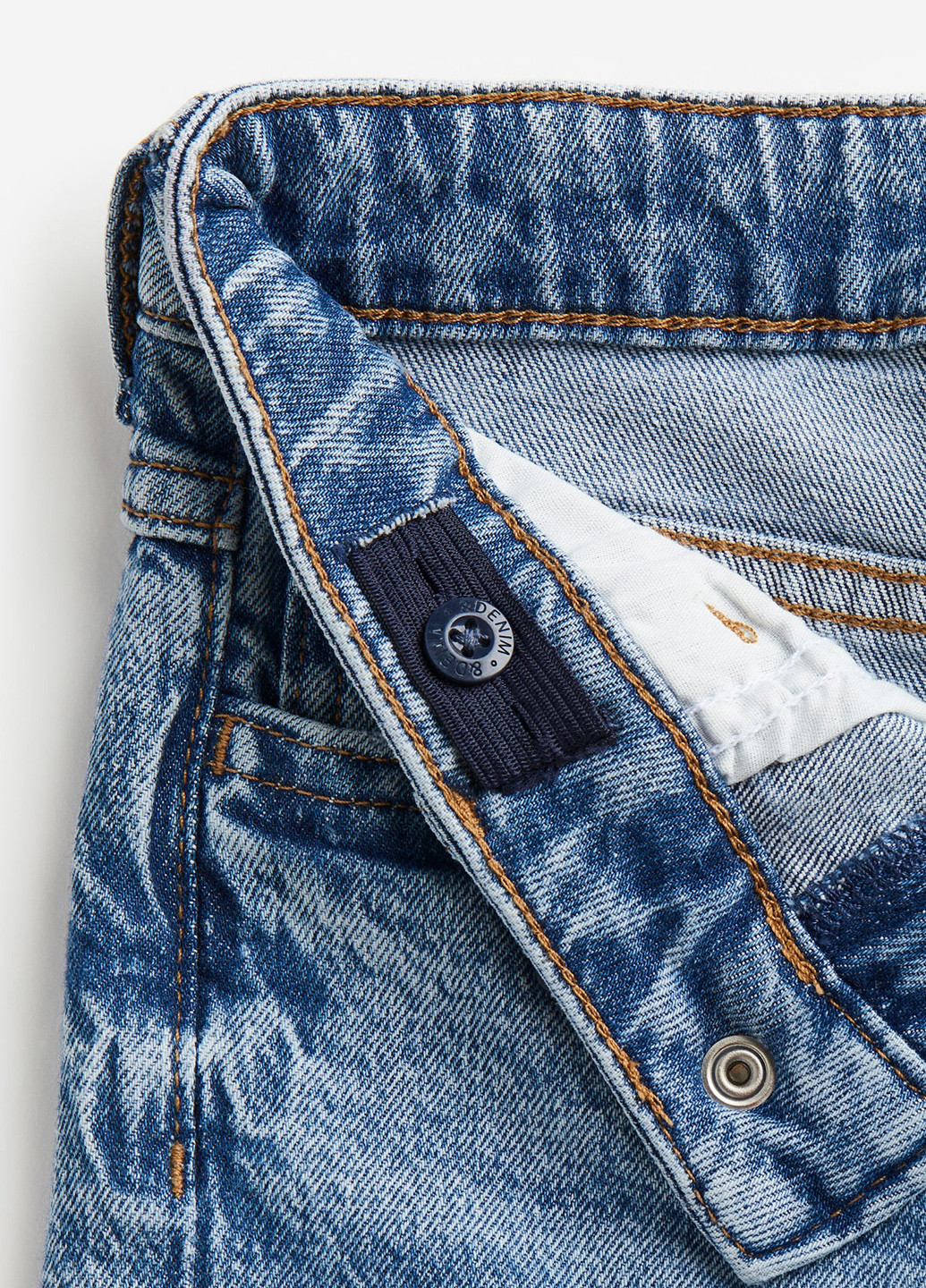 Синие демисезонные прямые джинсы H&M