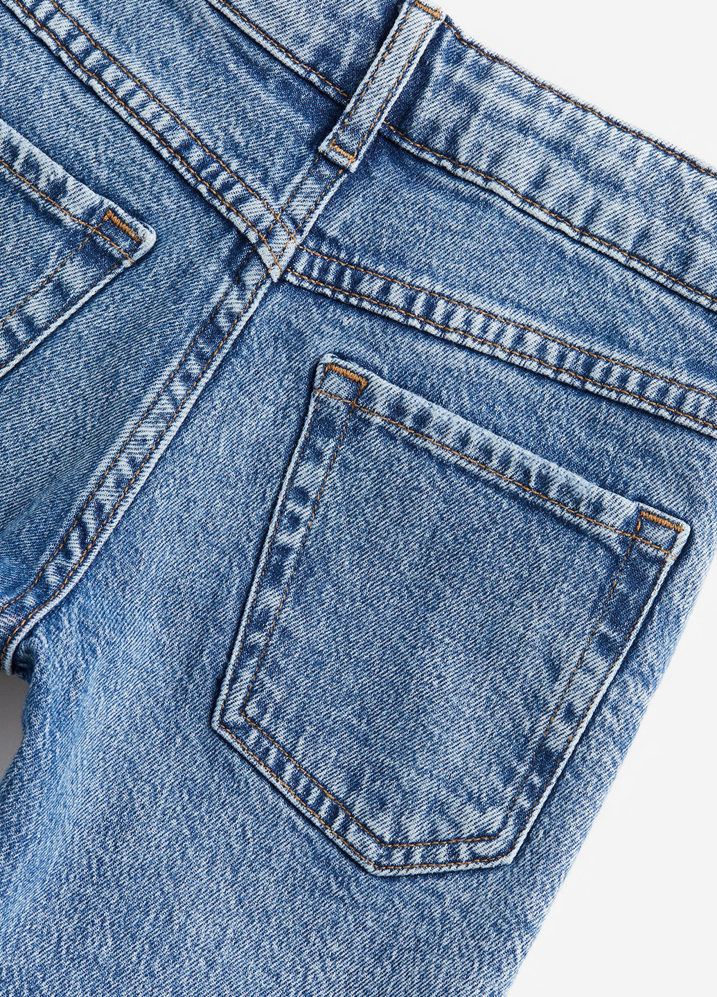 Синие демисезонные прямые джинсы H&M