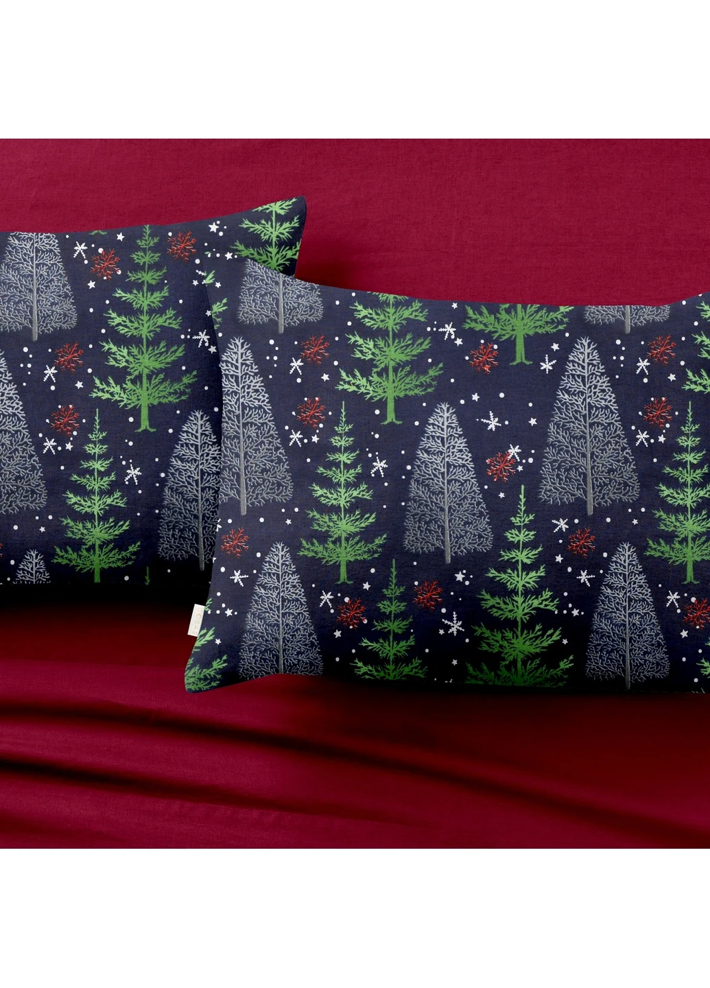 Набор WINTER WOOD NIGHT BORDO /наволочки 50х70 и простынь 90х200х20/ Cosas (251229602)