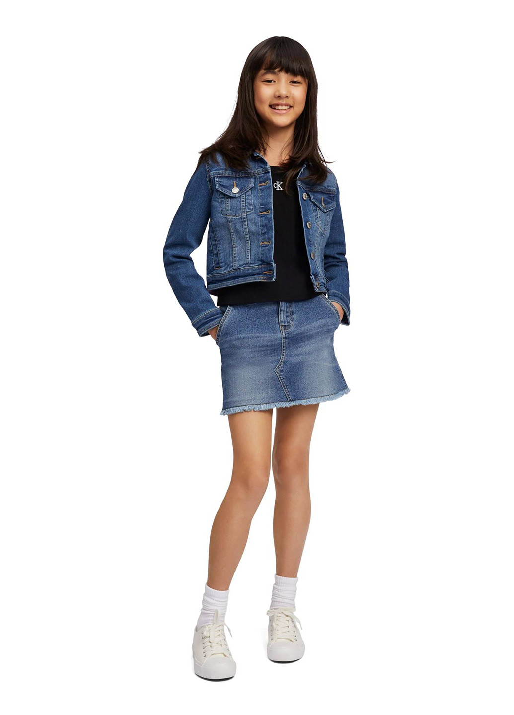 Синя демісезонна куртка Calvin Klein