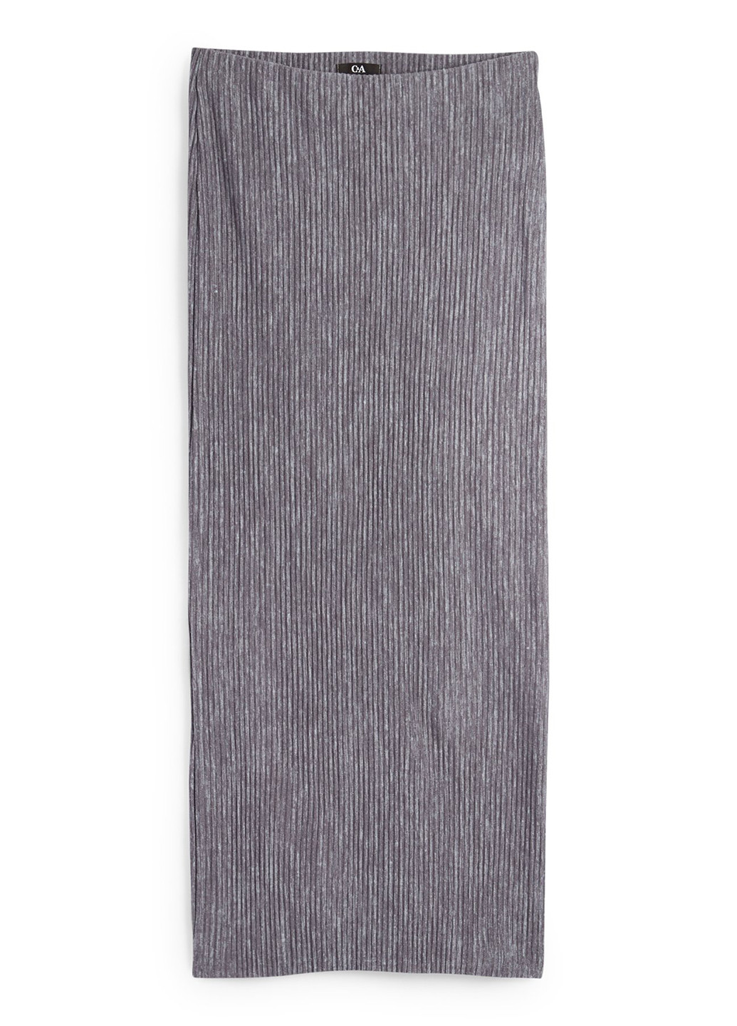 Серая кэжуал однотонная юбка C&A плиссе