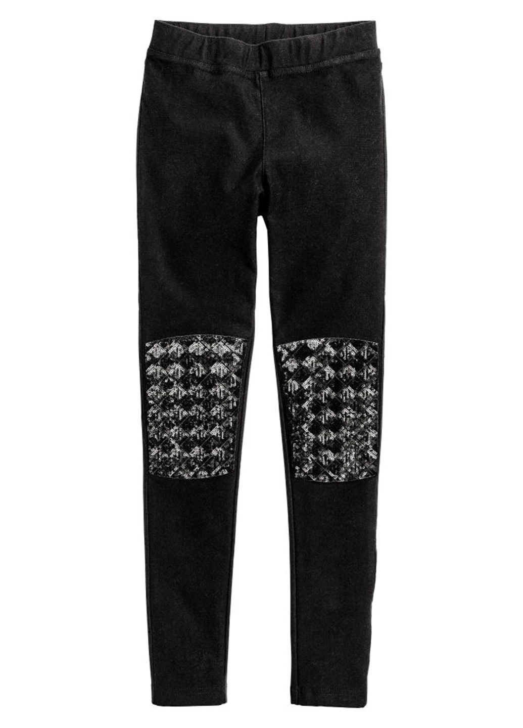 Черные демисезонные леггинсы H&M
