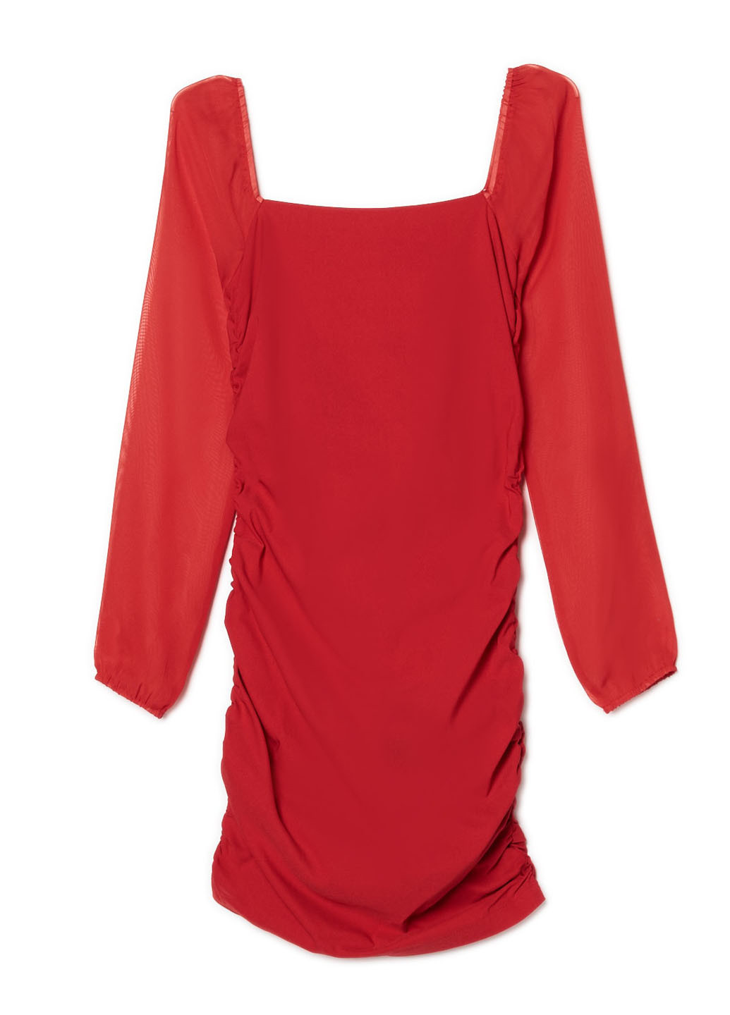 Красное кэжуал, коктейльное платье силуэтная Cropp однотонное