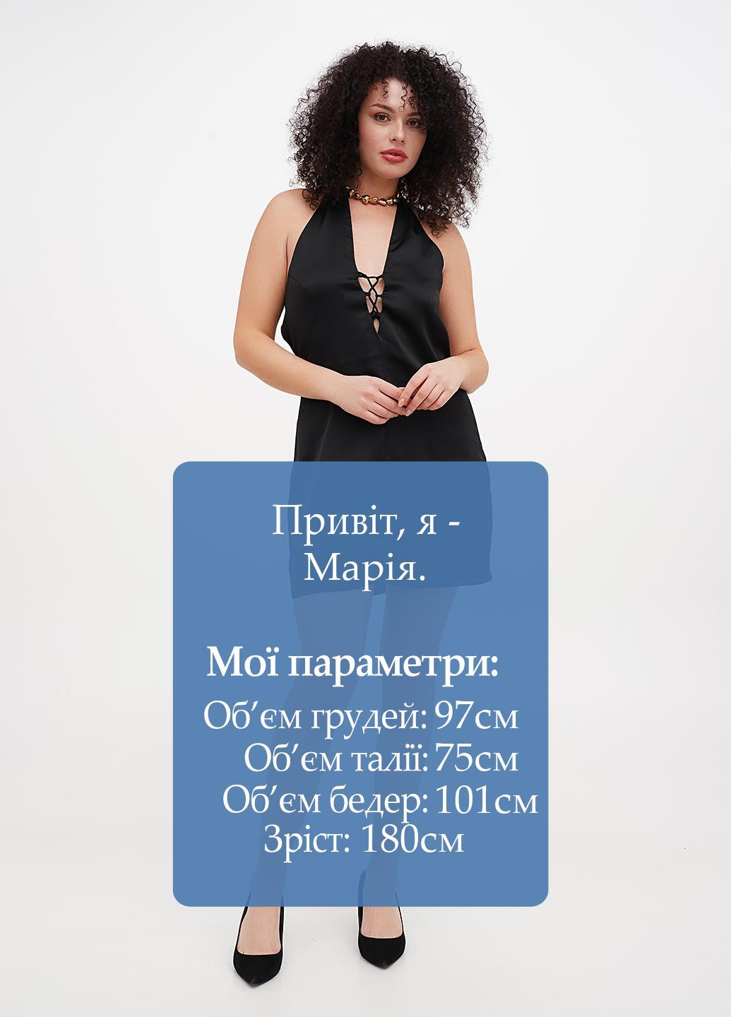 Черное вечернее платье с открытой спиной Cropp однотонное