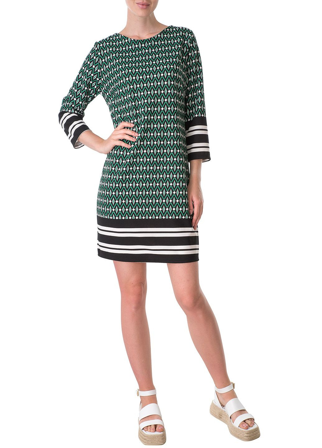 Комбінована кежуал сукня Miss Miss з геометричним візерунком
