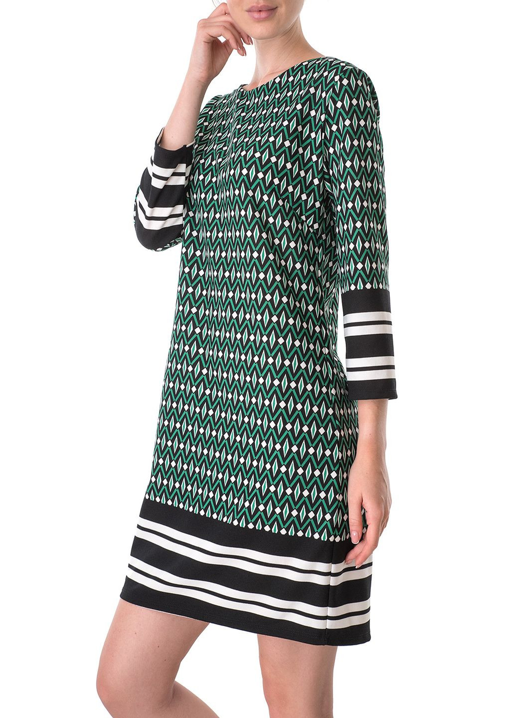 Комбінована кежуал сукня Miss Miss з геометричним візерунком