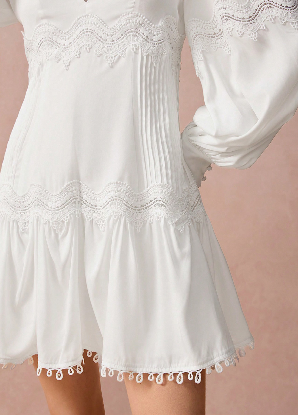 Білий кежуал сукня а-силует SHEIN однотонна