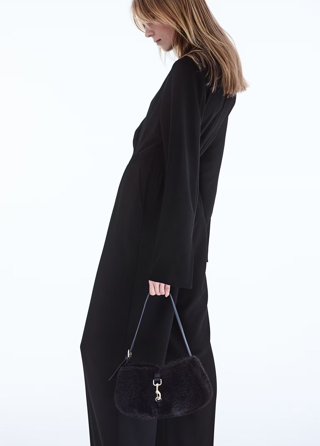 Комбінезон H&M комбінезон-брюки однотонний чорний кежуал поліестер