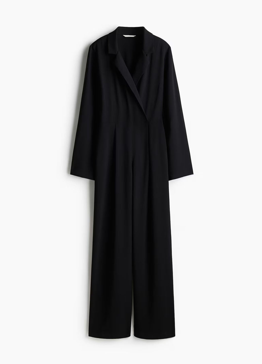 Комбінезон H&M комбінезон-брюки однотонний чорний кежуал поліестер